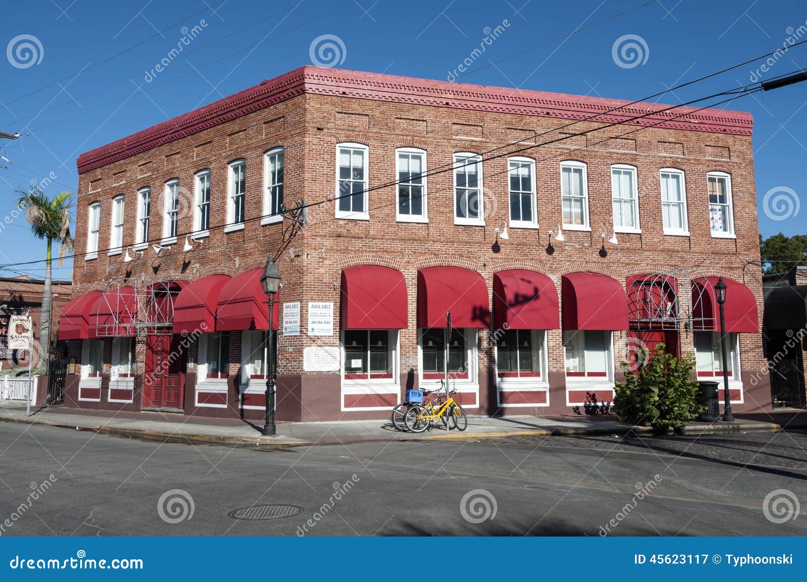 Red Brick Building in Key West Editorial Photography Image of west