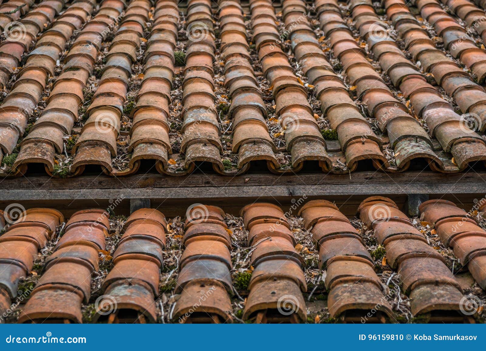 Red Brick Tile Roof Texture Useful As a Background Stock Photo Image of pattern, terracotta