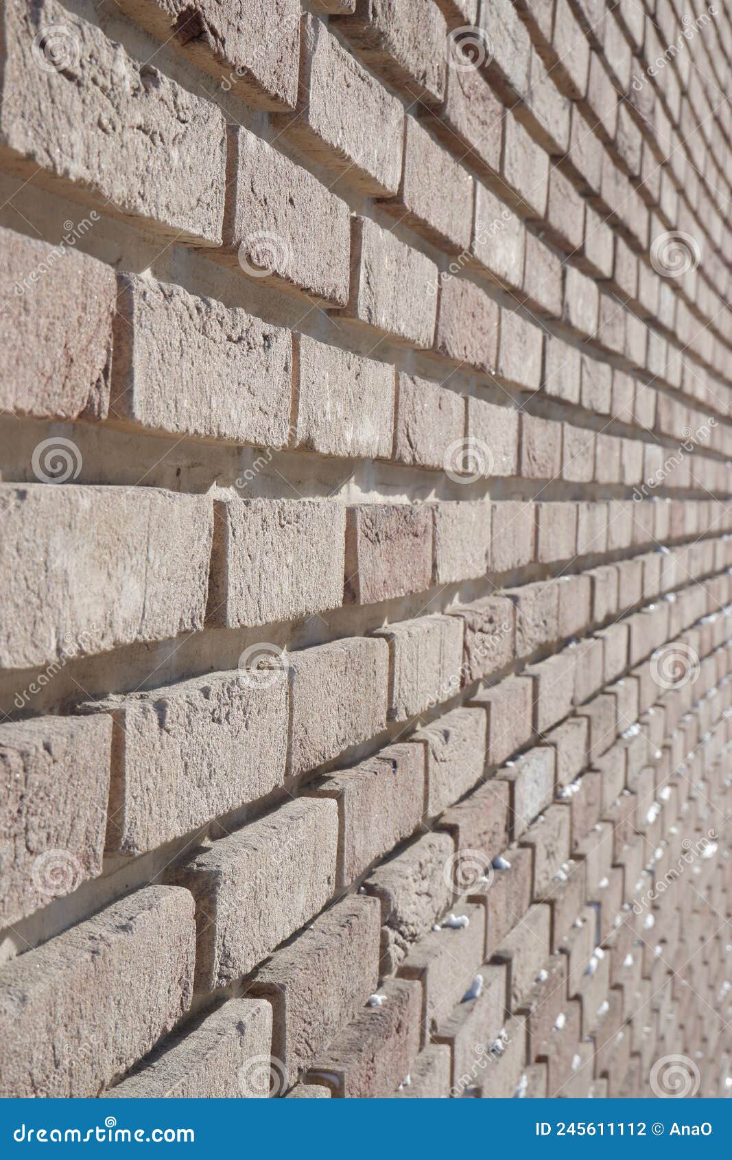 Brown Brick Wall Perspective Design, Concept Background Brick Wall