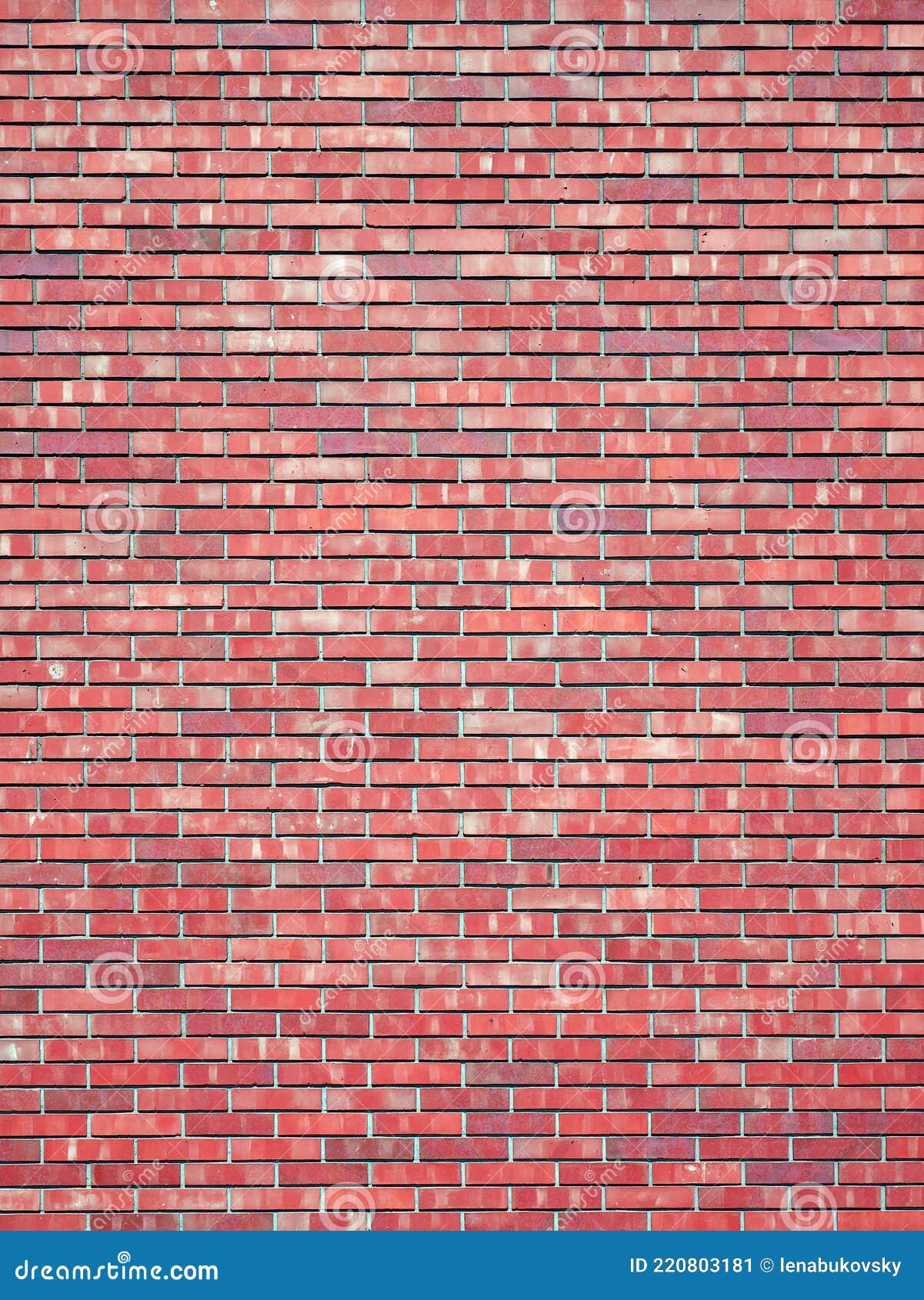 Red Brick Wall Texture. Grunge Background in Loft Style. Irregular