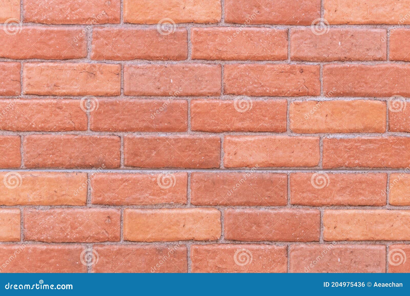Red Brick Wall Texture. Home or Office Design Backdrop Stock Photo