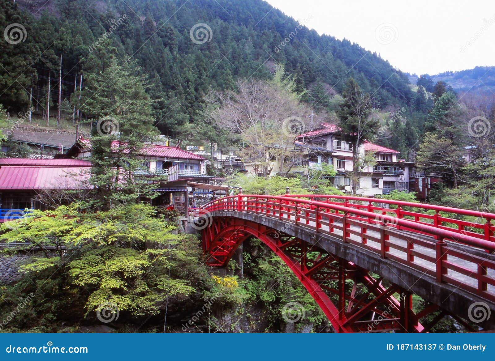Red Bridge Leads To Japanese Mountain Village Editorial Photography Image Of Crossing Japan Red Bridge Leads To Japanese Mountain Village Editorial Photography Image Of Crossing Japan