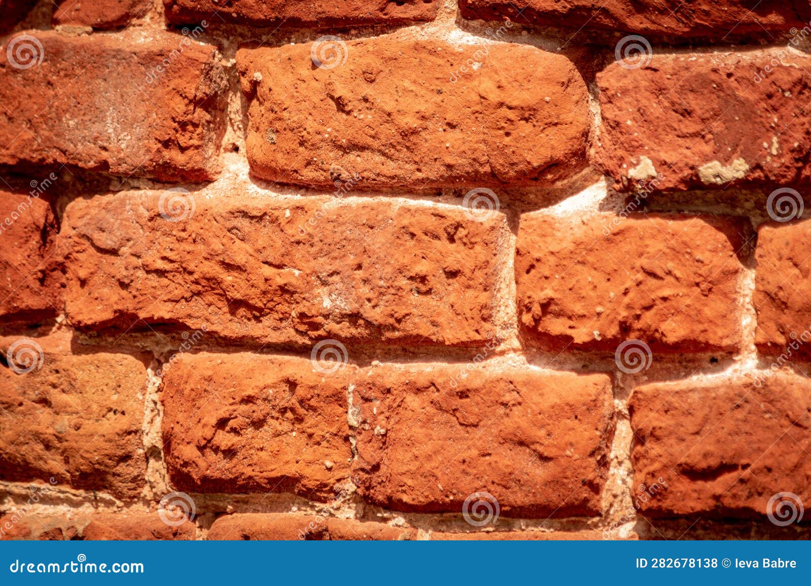 Redbrown Brick Wall. Good Red Background. Grafick Bricks. Stock Photo