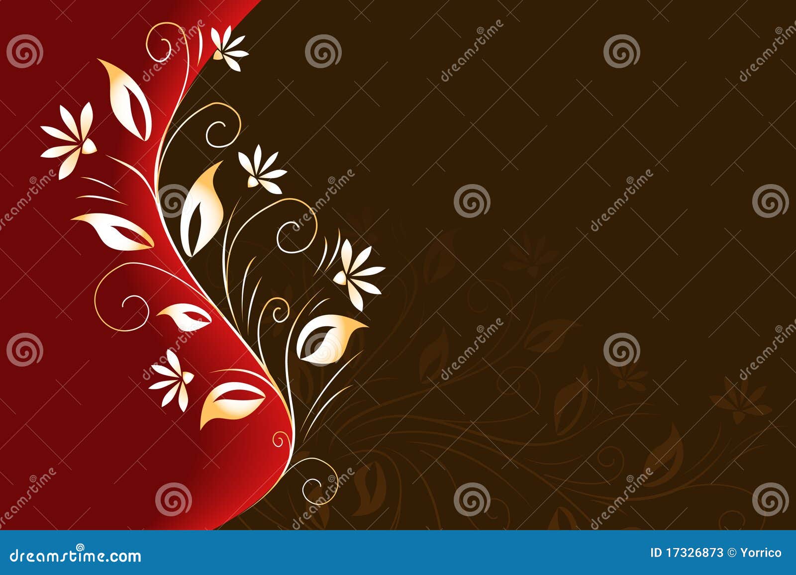 Red, brown and gold stock vector. Illustration of nature 17326873