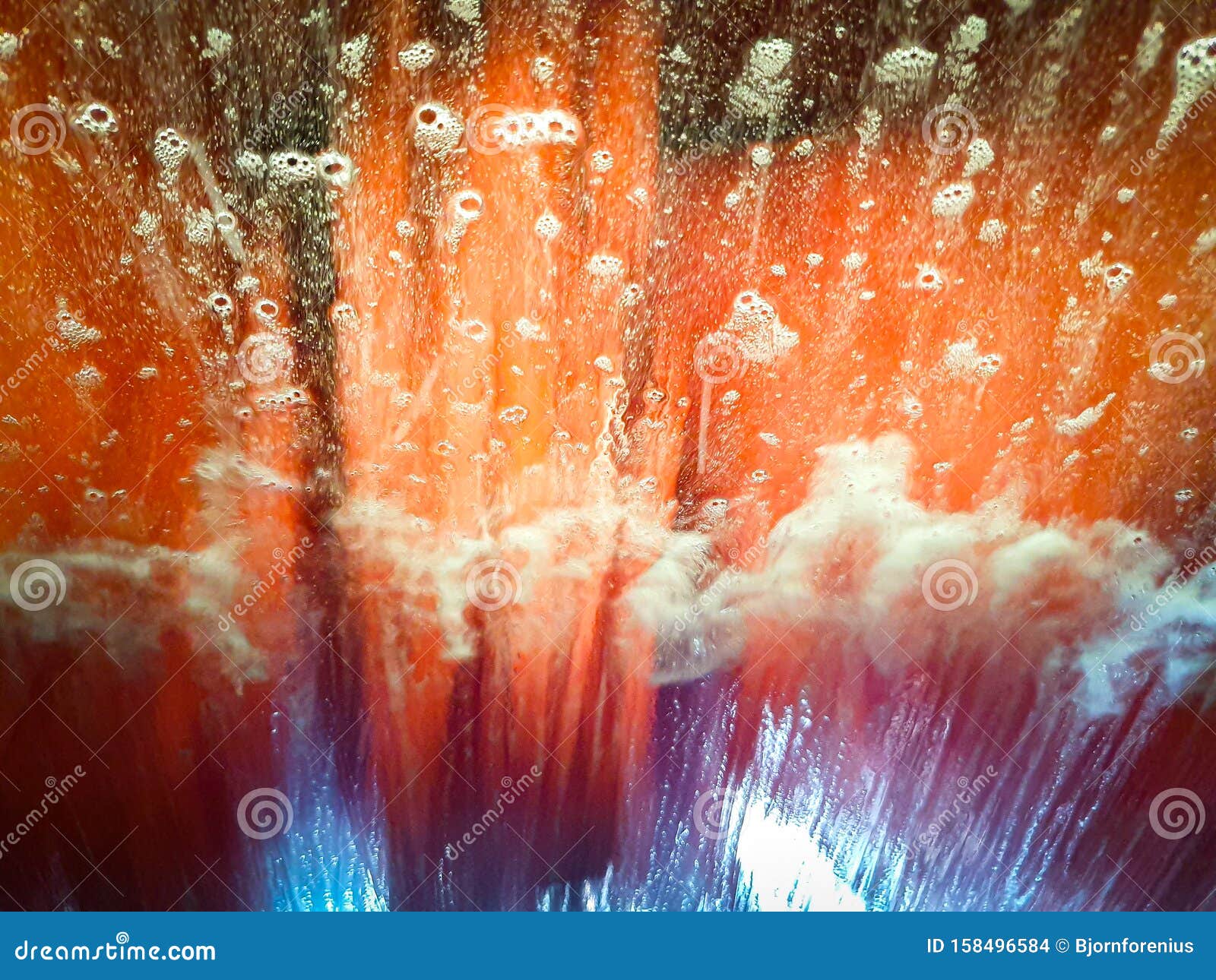 Red Brush and Foam in Automatic Car Wash Stock Photo Image of clean, washer 158496584