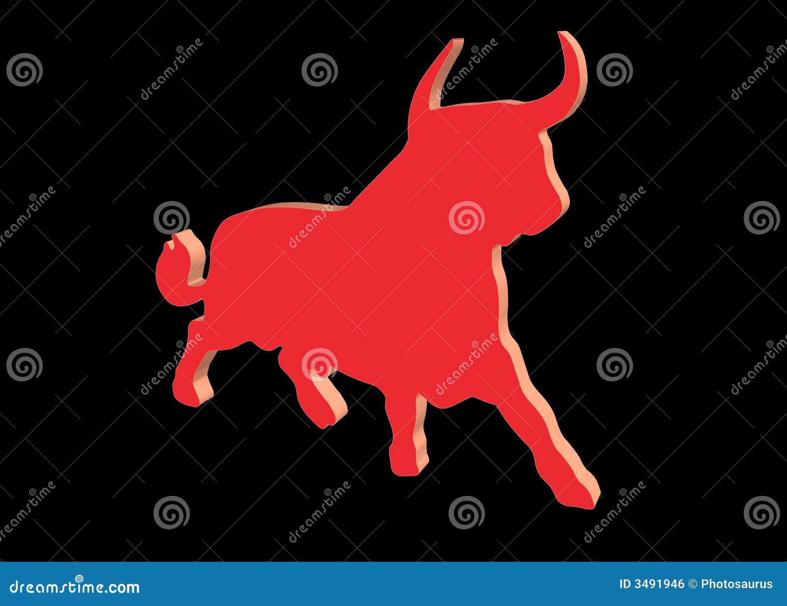 red bull on black
