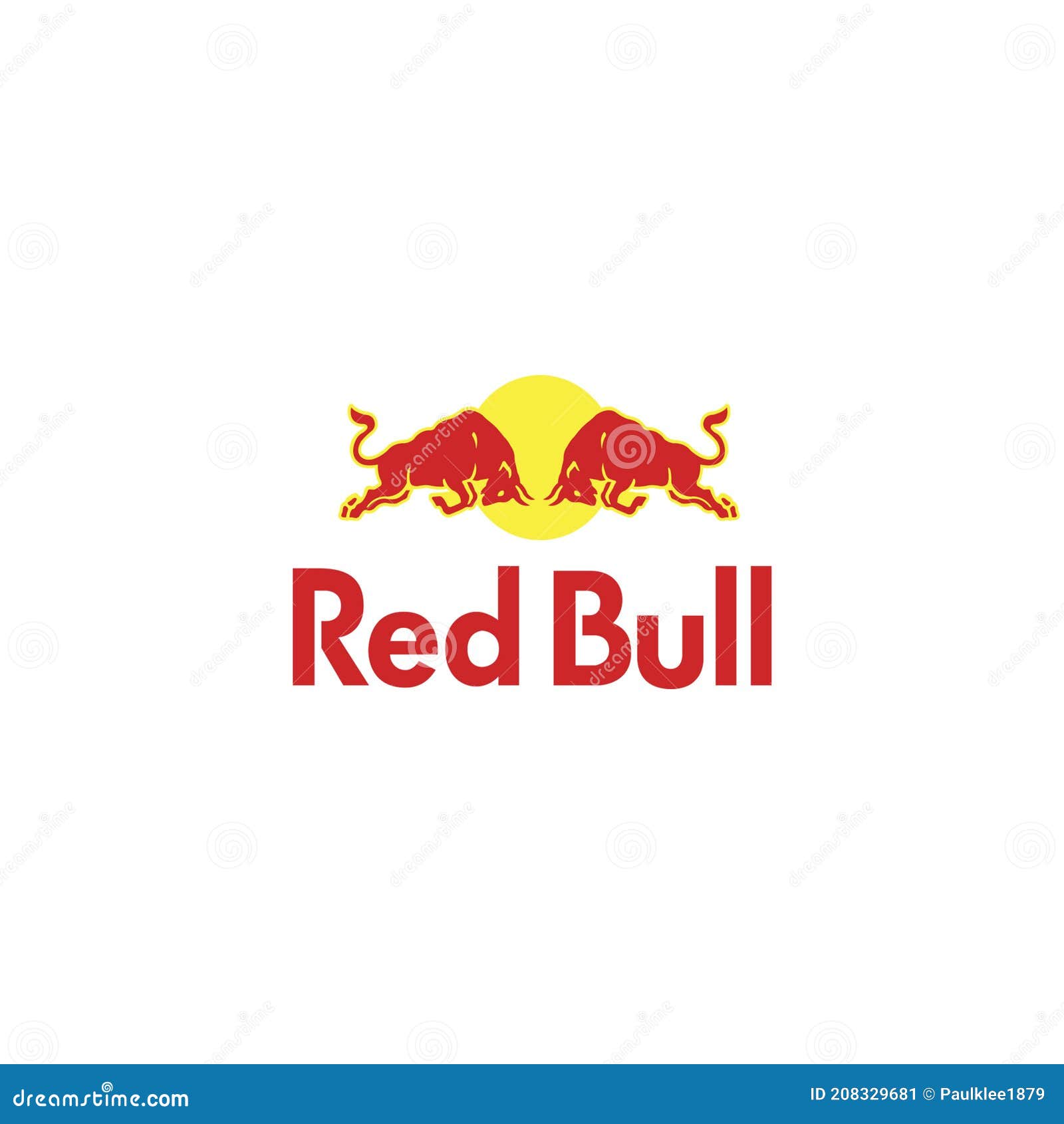 Red Bull Logo Vector On White Background Editorial Image