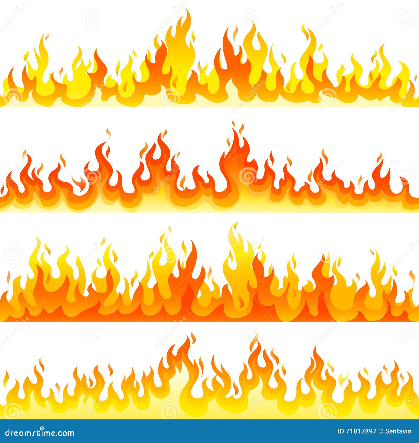 red burning fire flame logo set   template.