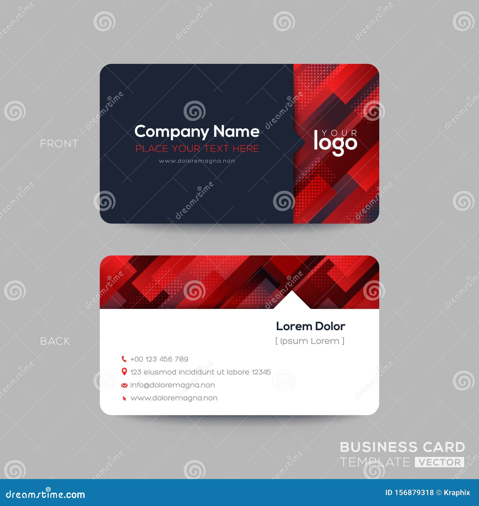 Red Business Card, Membership Card, VIP Club Card Template with With Regard To Membership Card Template Free