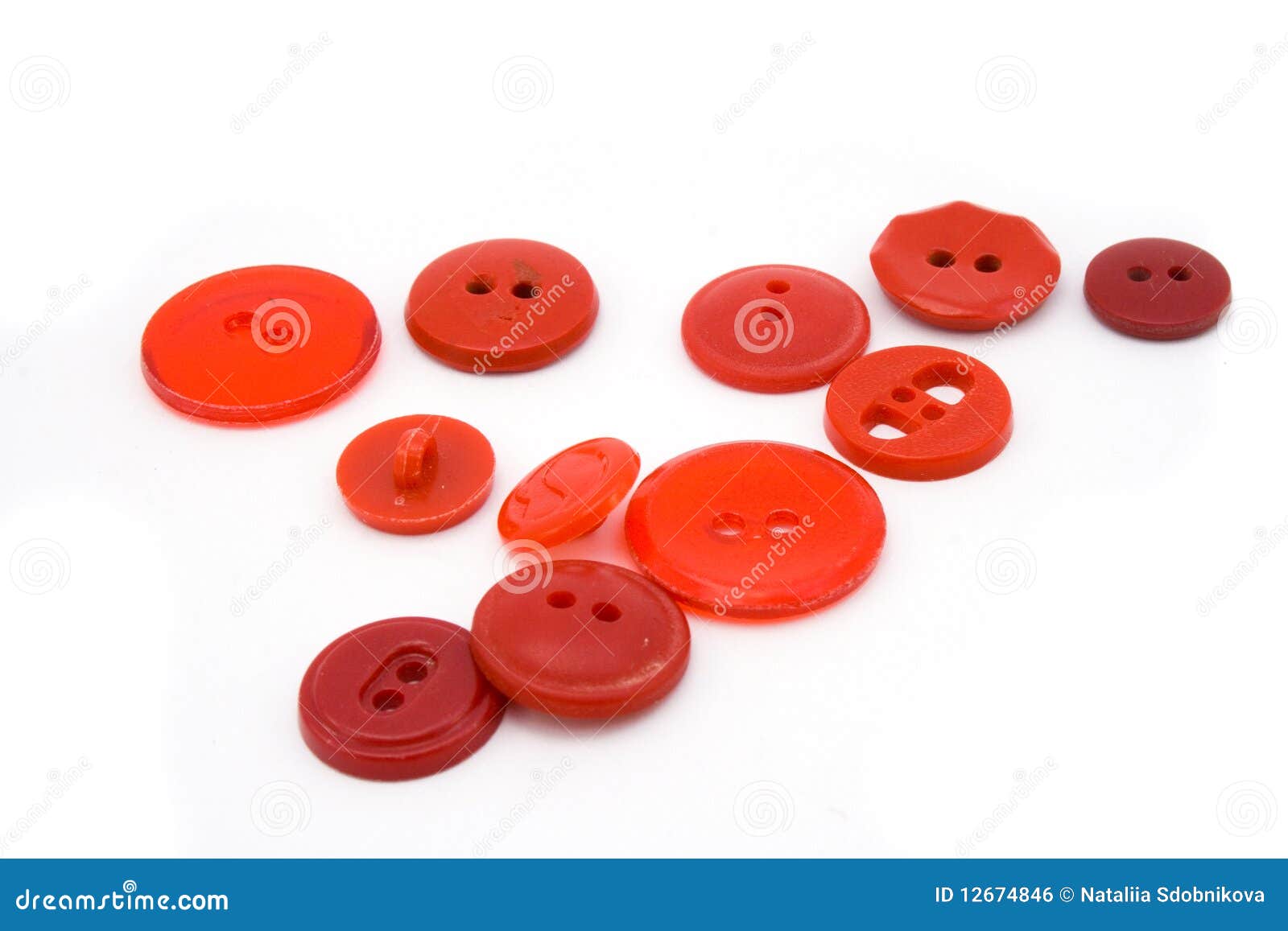 Red buttons stock photo. Image of crafts, shiny, design - 12674846