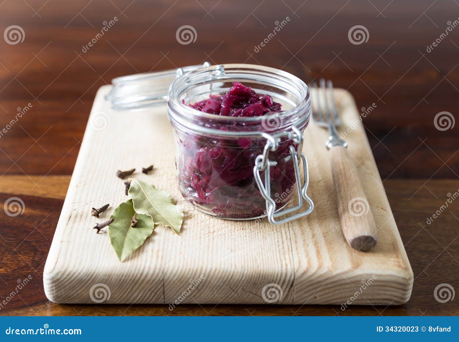 Red cabbage in the Jar stock image. Image of ingredient 34320023