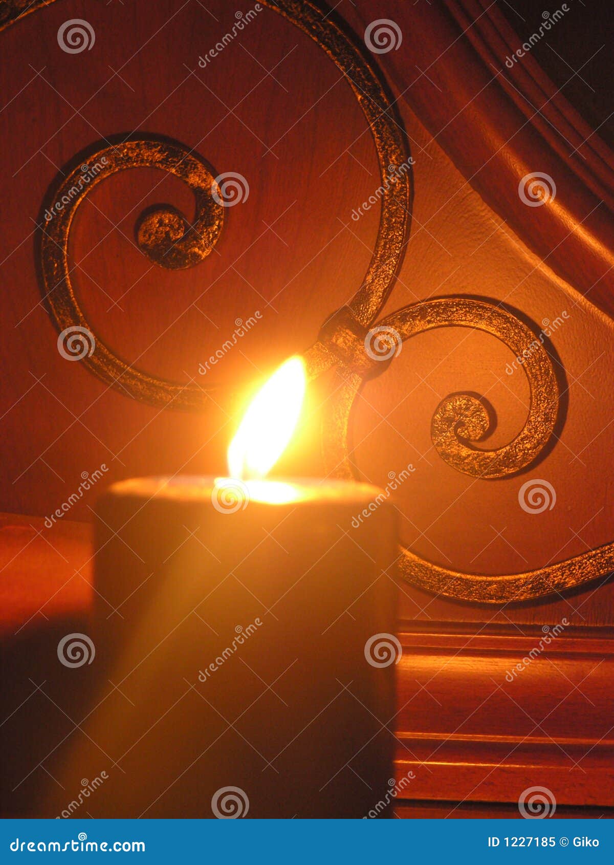 Red Candle stock image. Image of candle, honeymoon, black 1227185