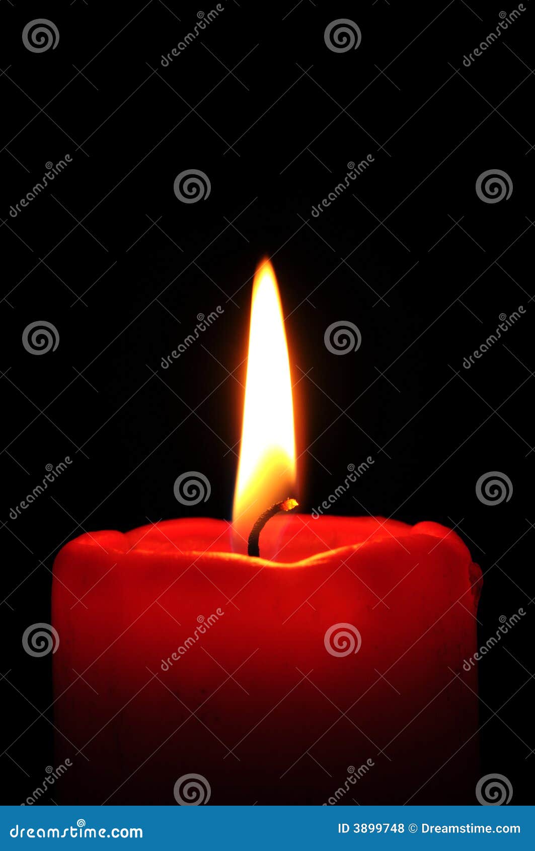 Red Candle Stock Photo Image Of