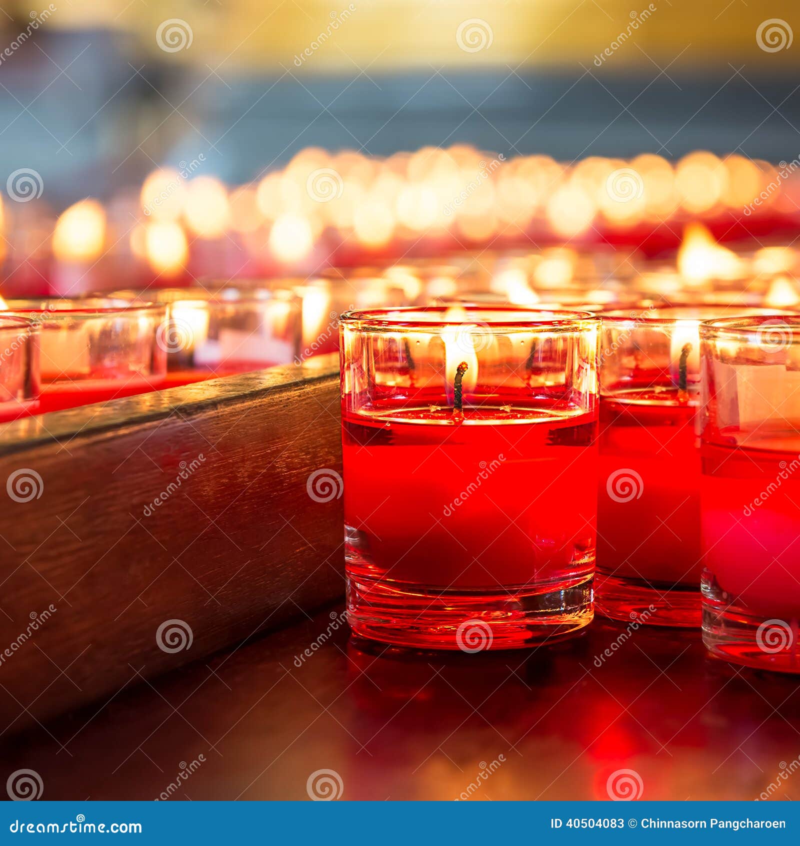 Red candle in glass stock image. Image of decoration 40504083