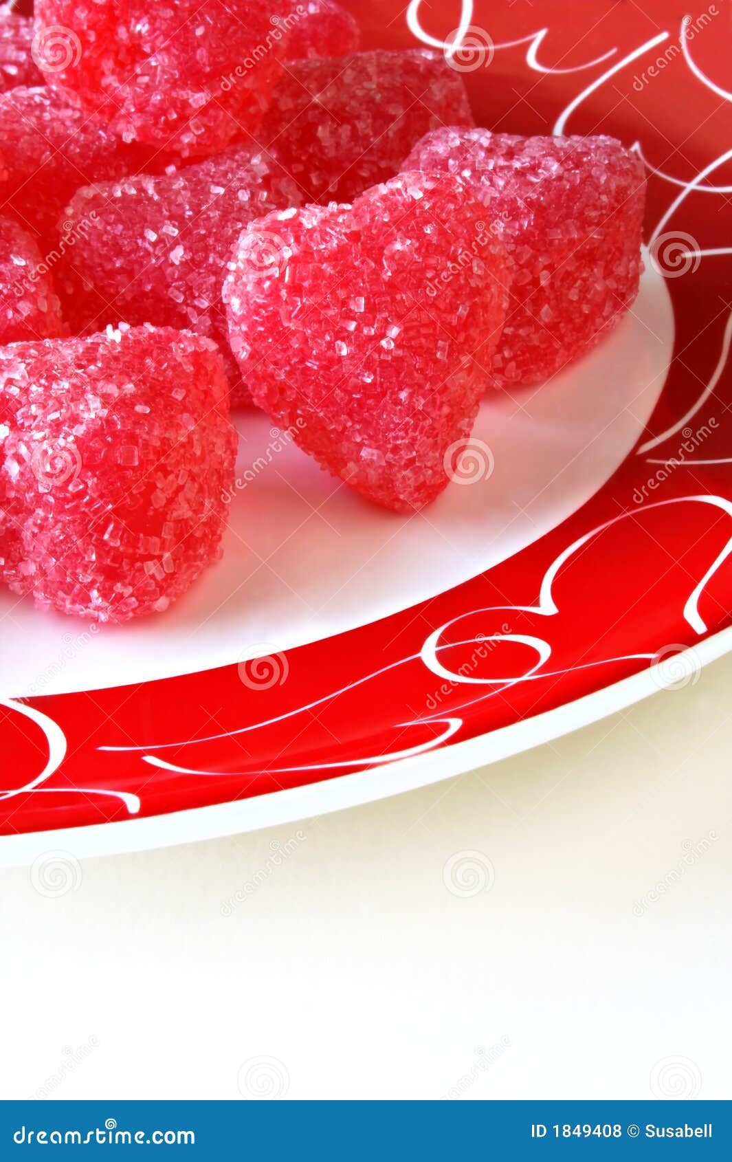 Red Candy Hearts stock photo. Image of hearts, valentines 1849408