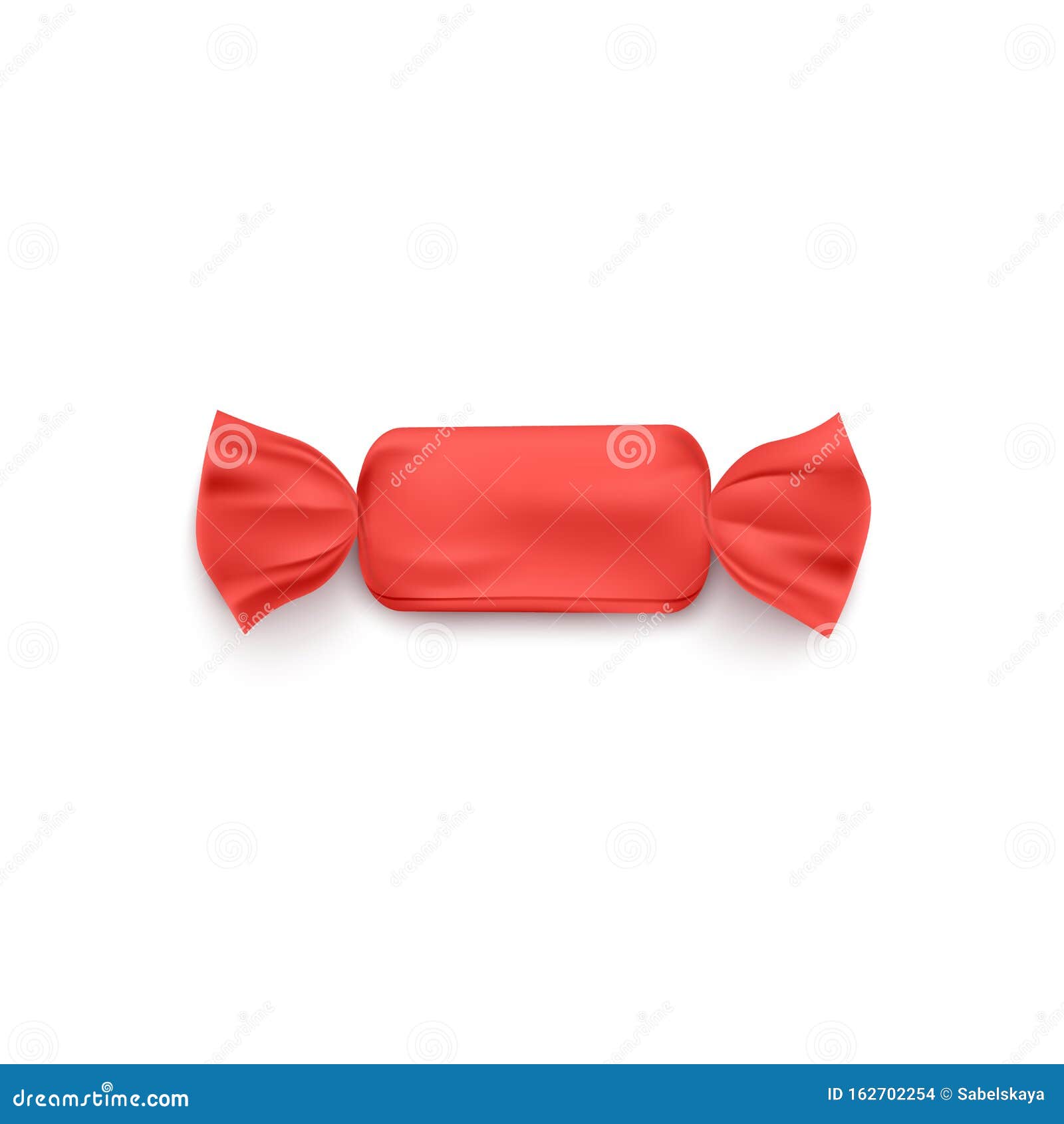 Download Red Candy Wrapper Mockup For Sweet Dessert Branding Or Packaging Stock Vector Illustration Of Sachet Graphic 162702254
