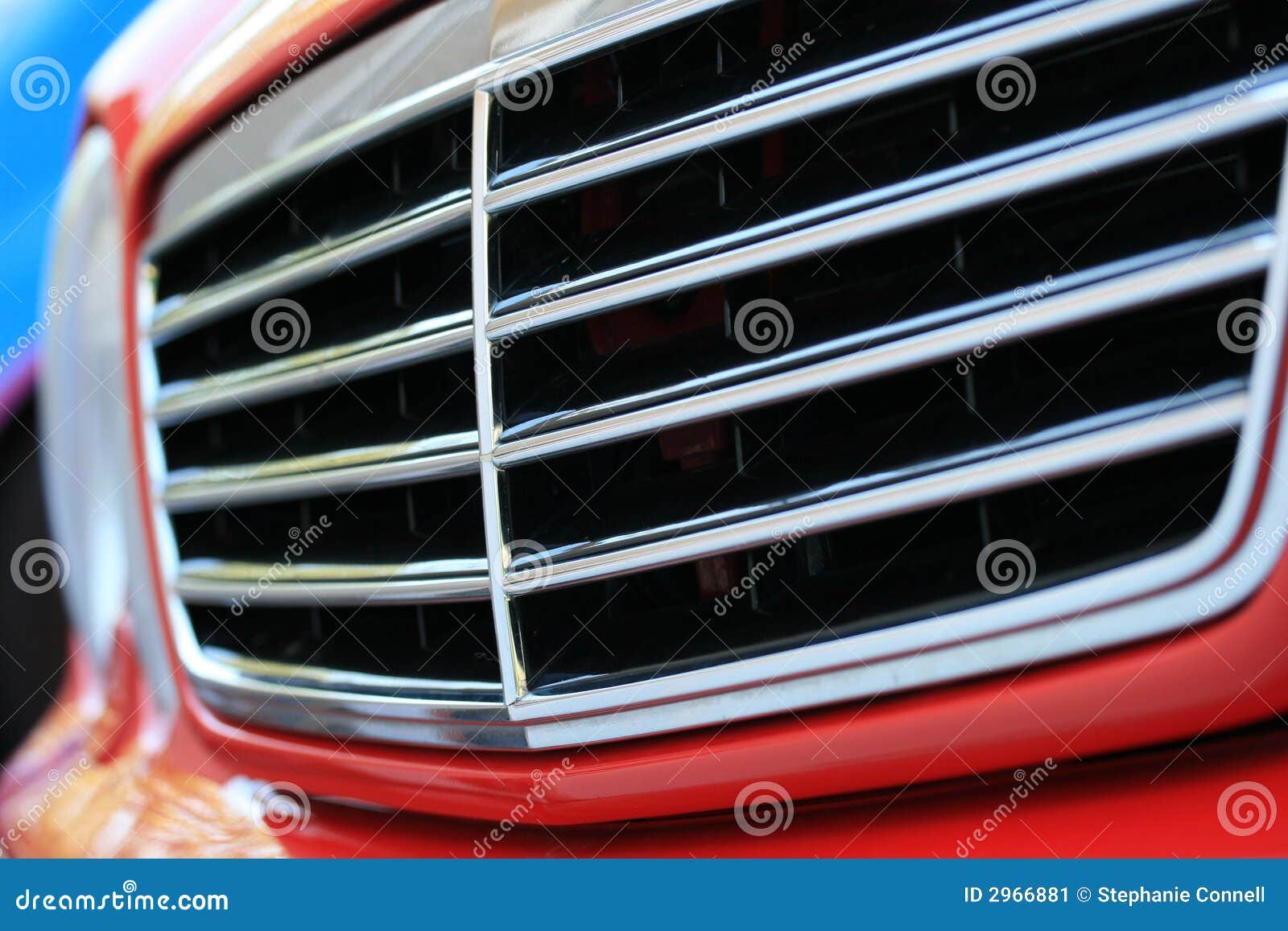 Red Car Grill stock image. Image of vehicle, headlight 2966881