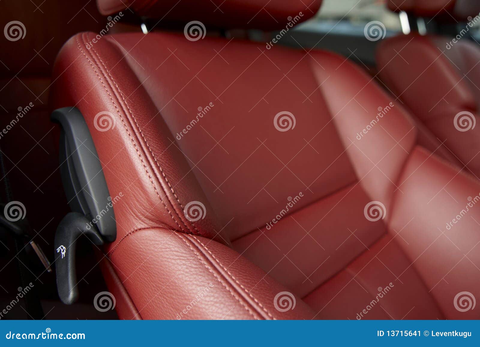 Red car seats stock image. Image of modern, automobile 13715641