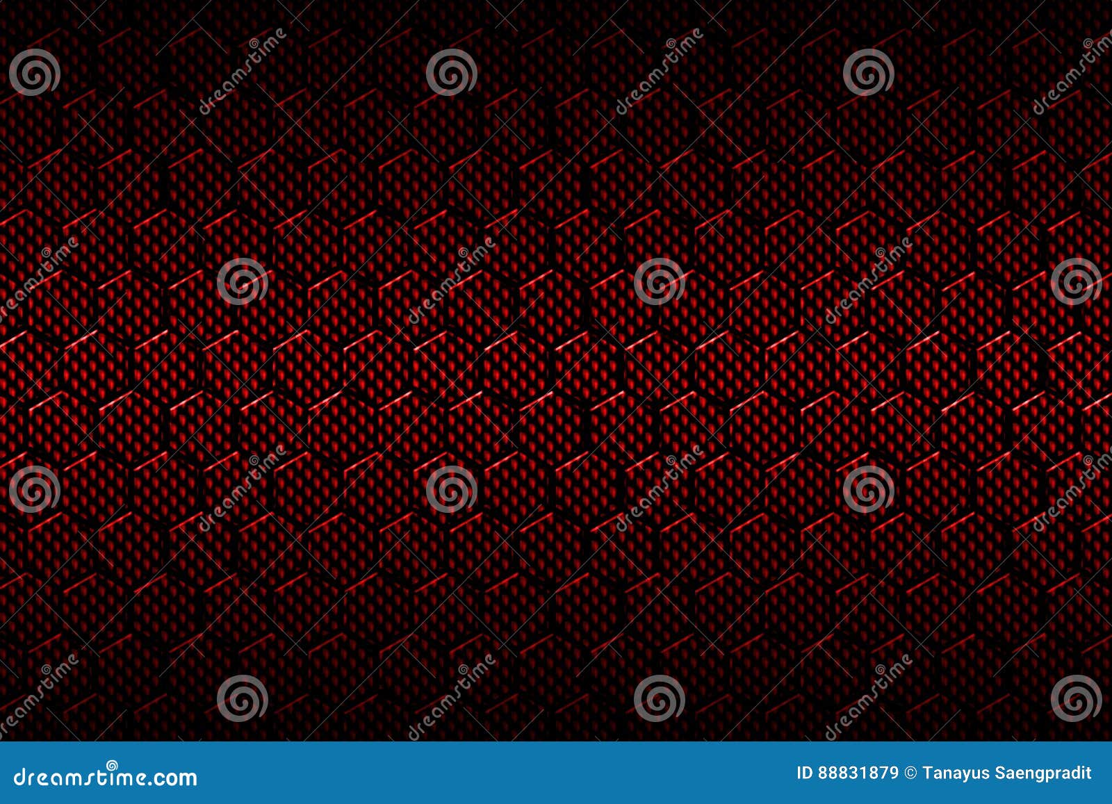 Red Carbon Fiber Hexagon Pattern. Stock Illustration Illustration of