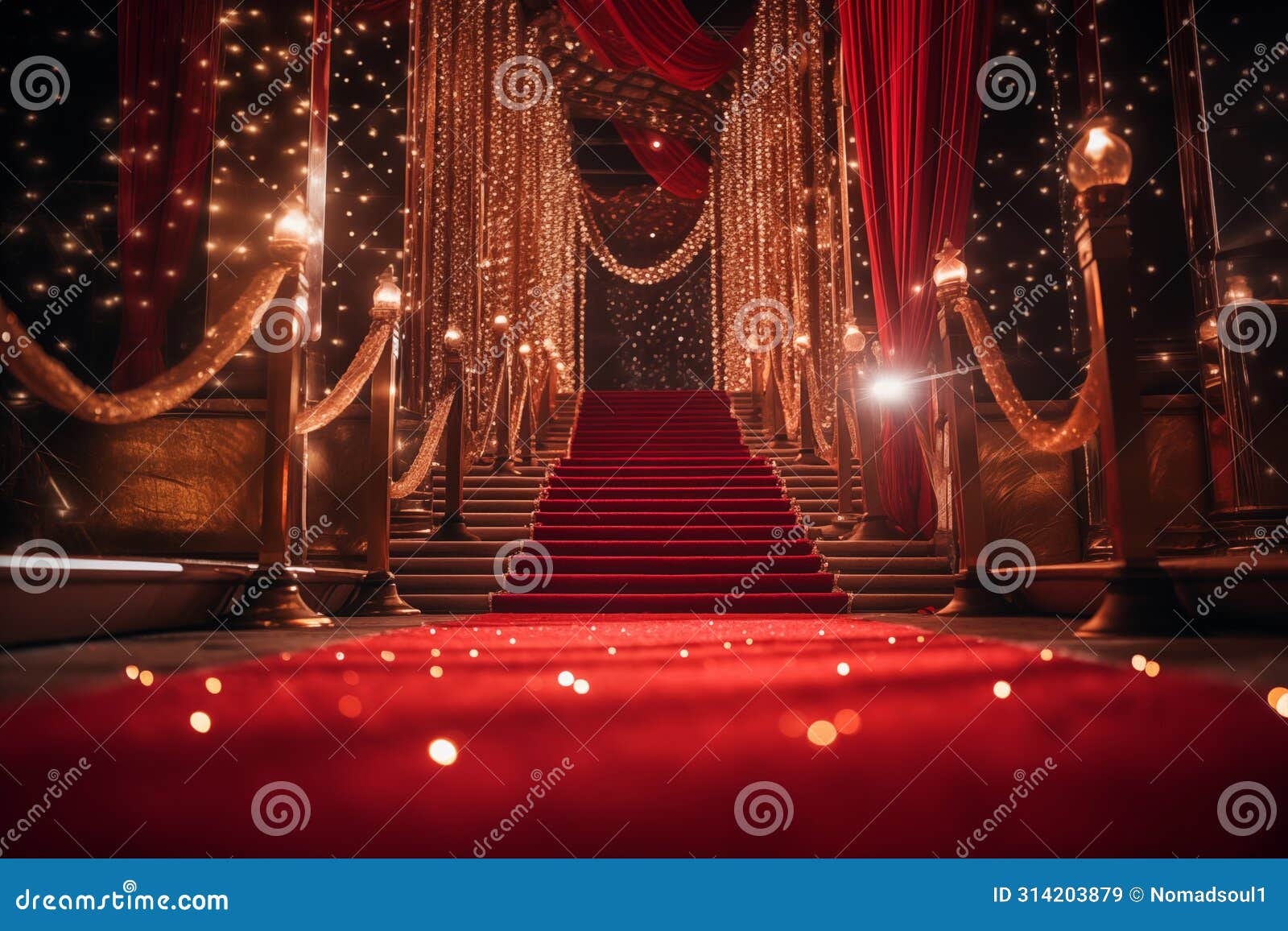 red carpet event attended by celebrities and tycoons. generative ai