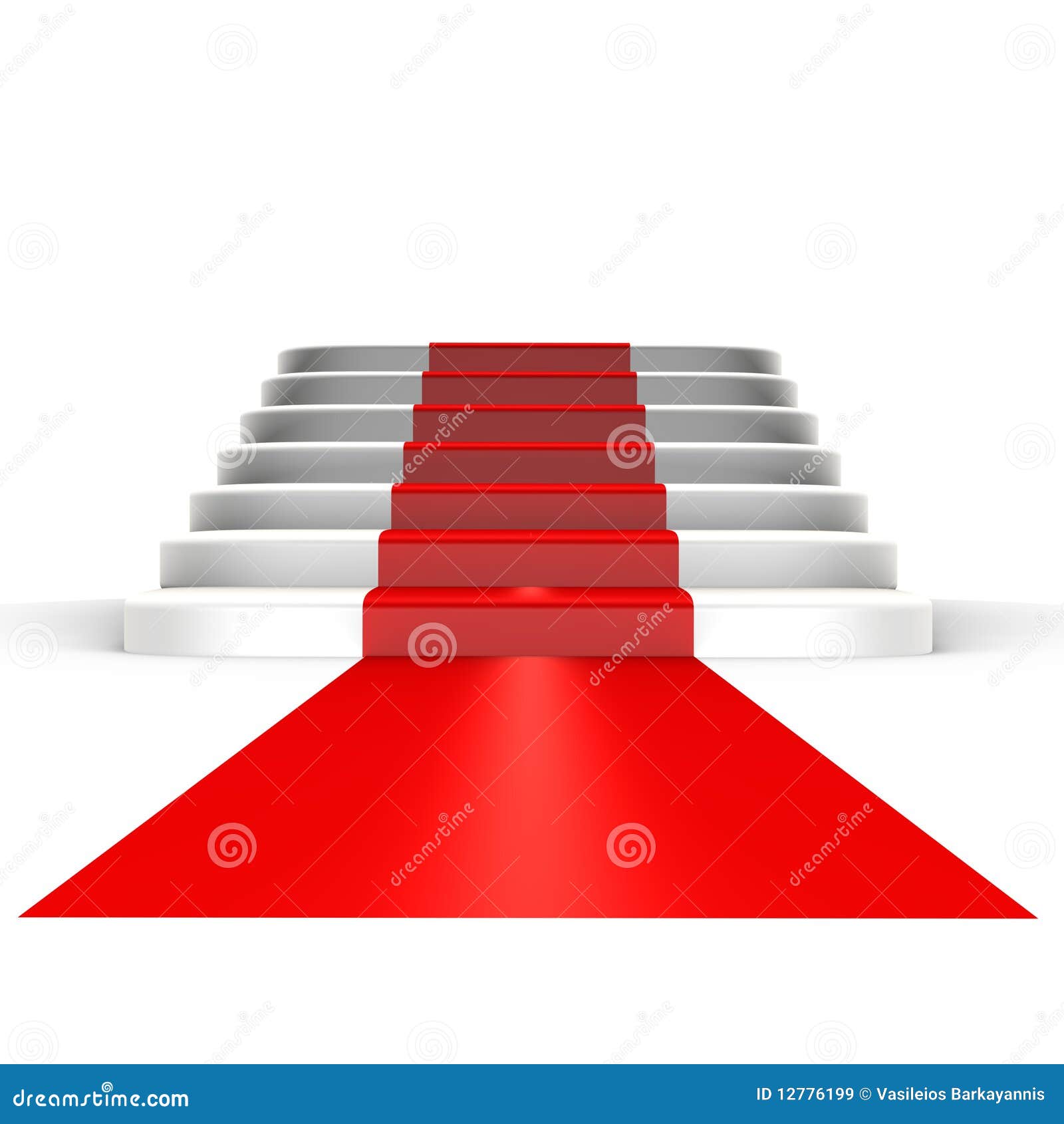 red carpet to fame - a 3d image