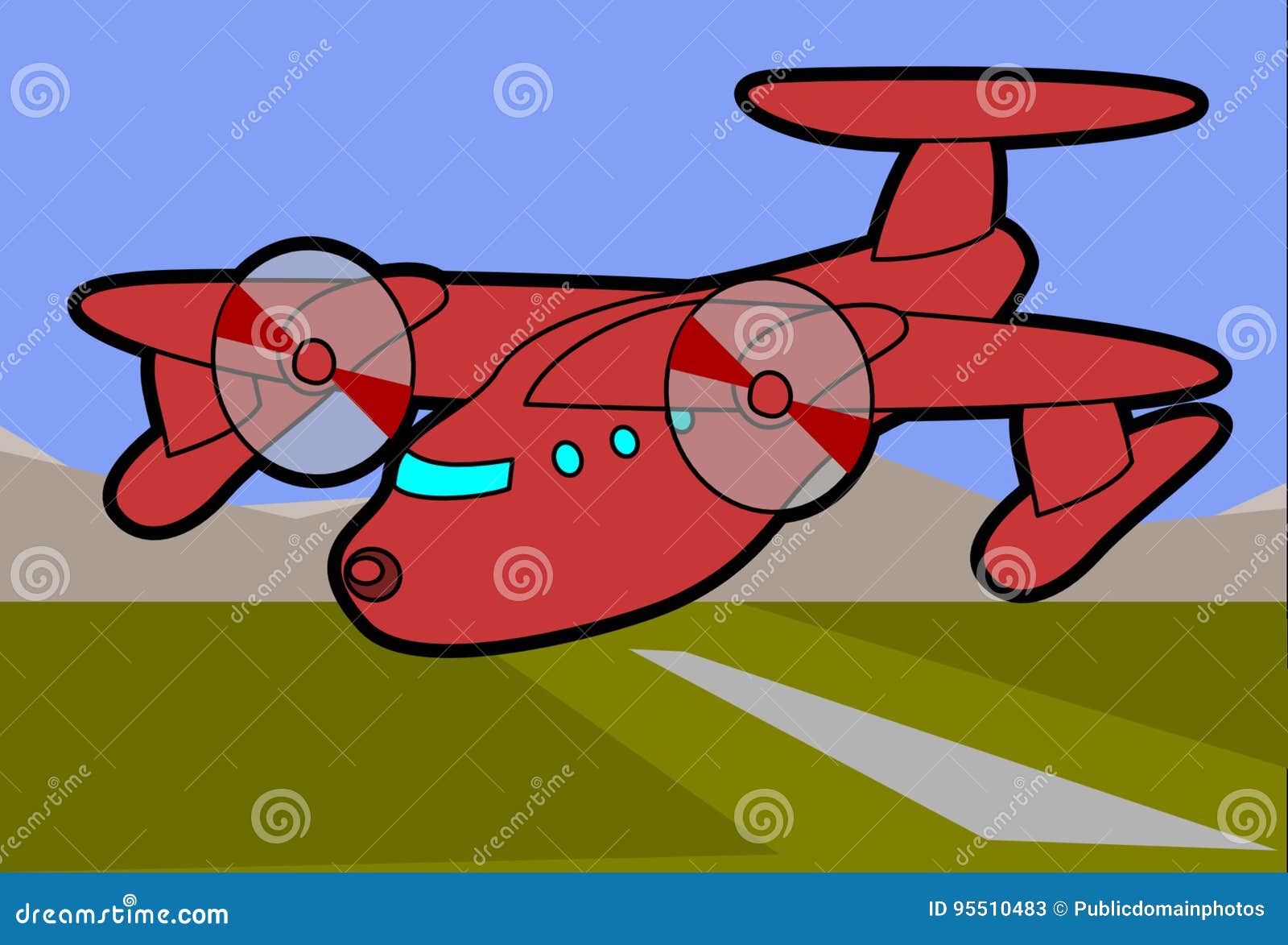 Red, Cartoon, Art, Wing Picture. Image 95510483
