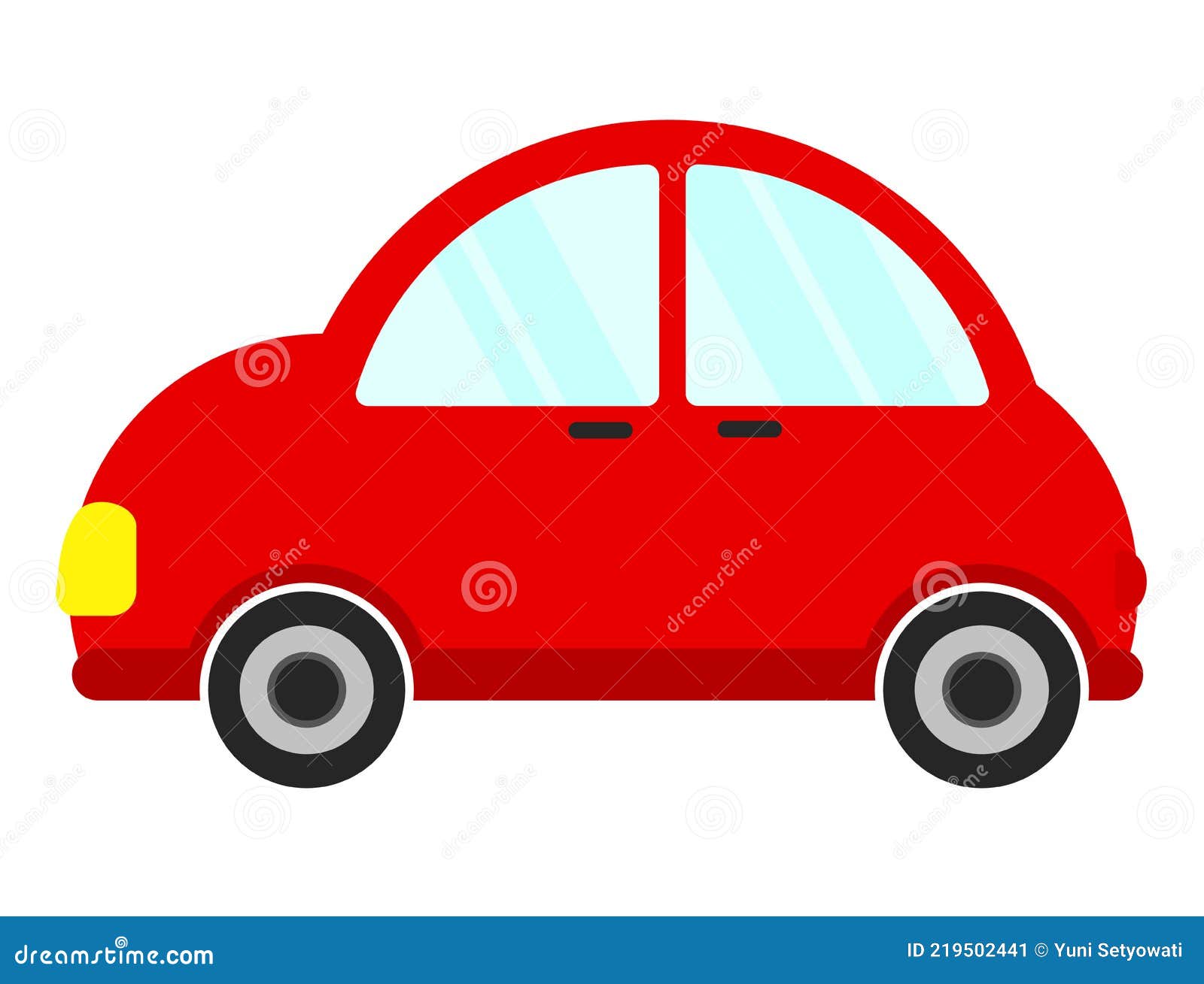 Red Cartoon Car Flat Vector Illustration Icon Design Png Stock Vector -  Illustration of child, circle: 219502441