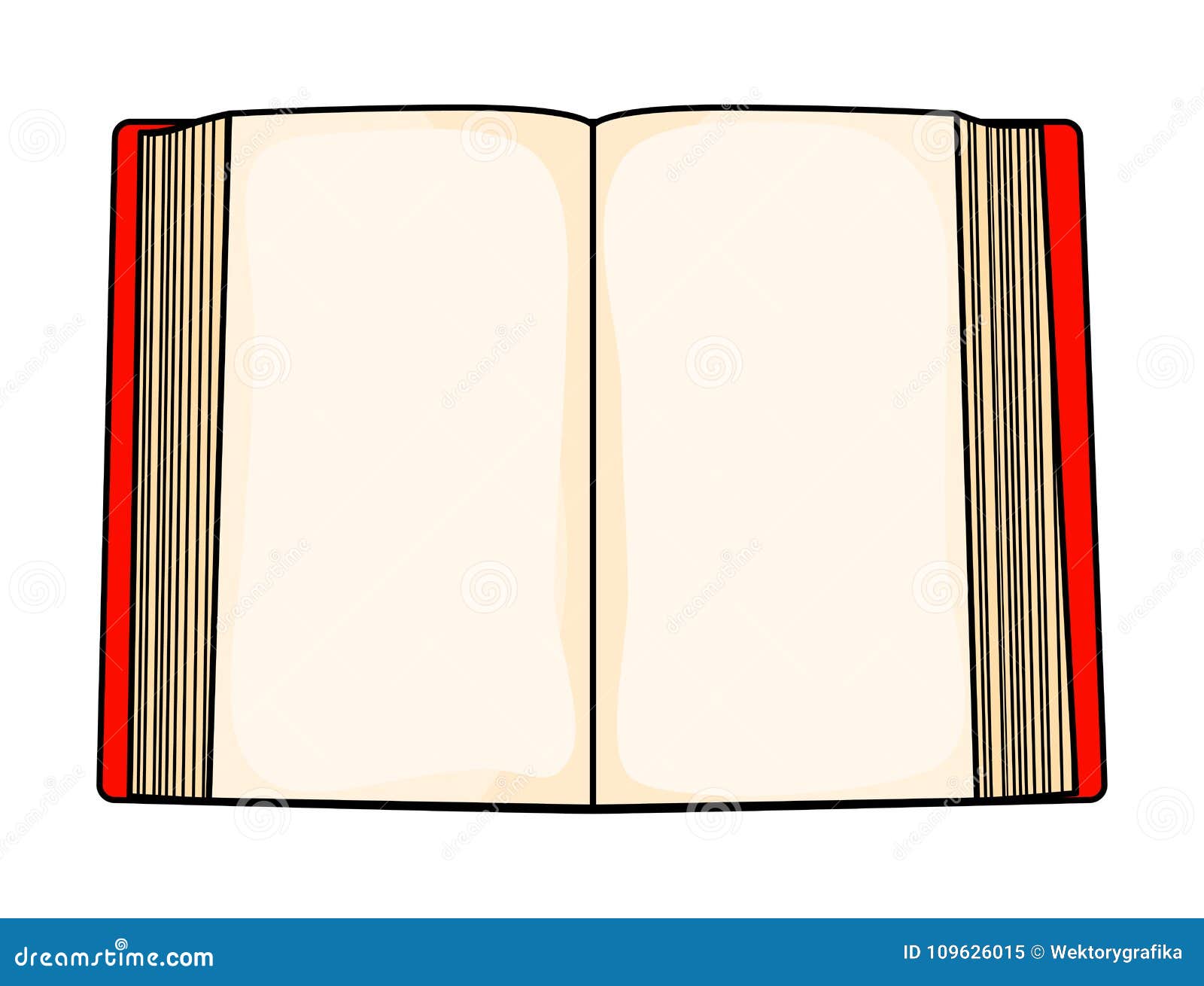 Book open cartoon isolated Royalty Free Vector Image