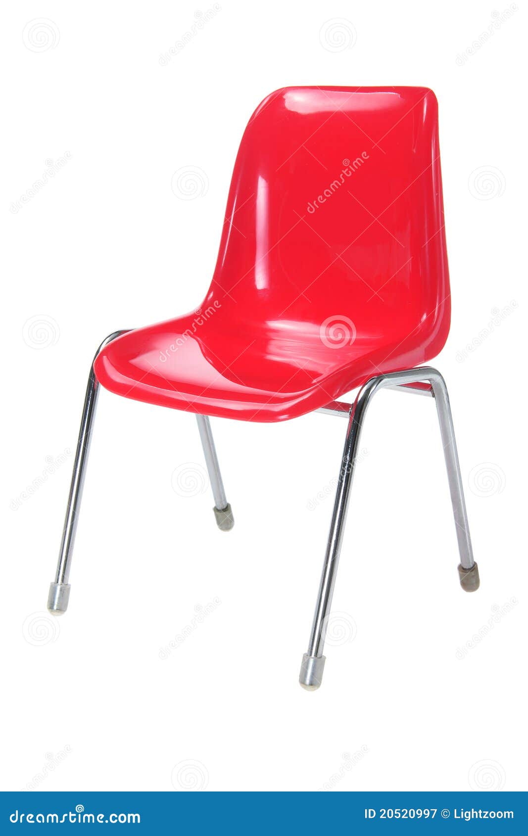 Red Chair stock image. Image of isolated, plastic, life 20520997