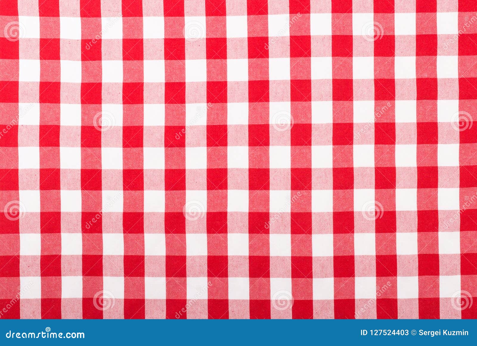 red checkered tablecloth