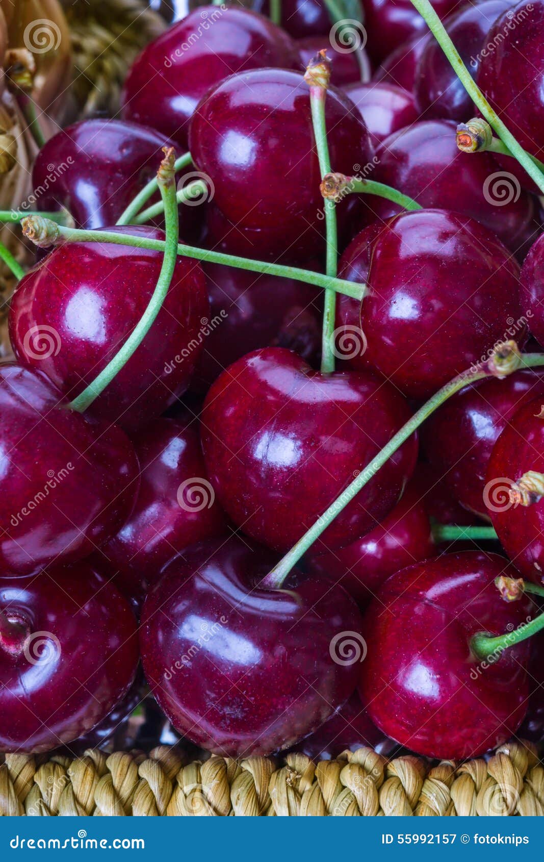 Red Cherries, Sweet Cherries Stock Image Image of stalk, background