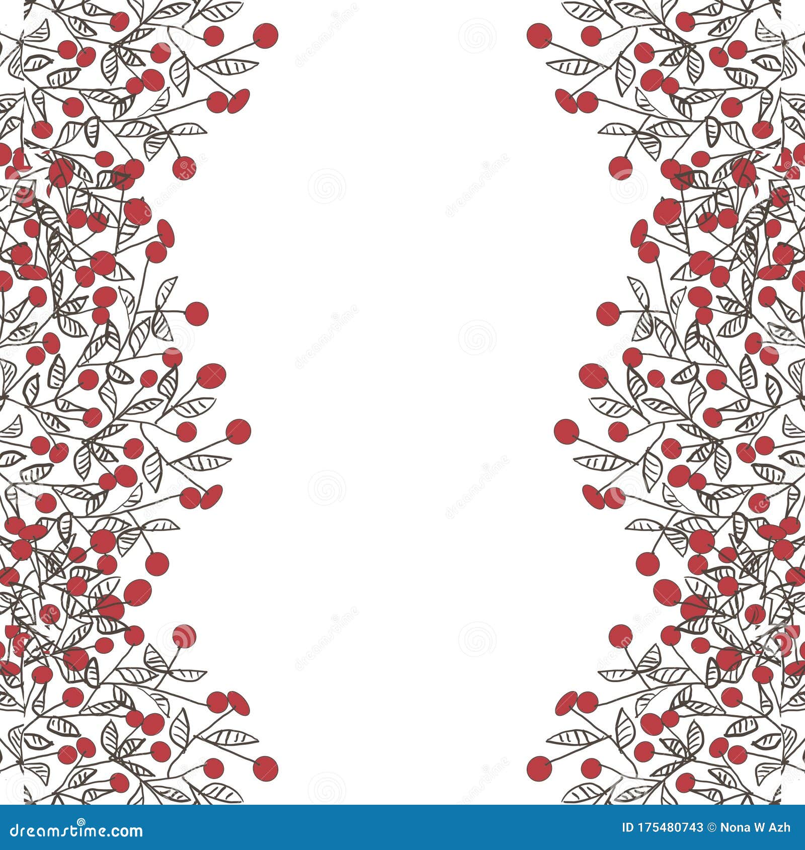 Red Cherry Frame Ilustration Design with White Background. Frame for  Instagram and Social Media Stock Illustration - Illustration of white,  cherry: 175480743