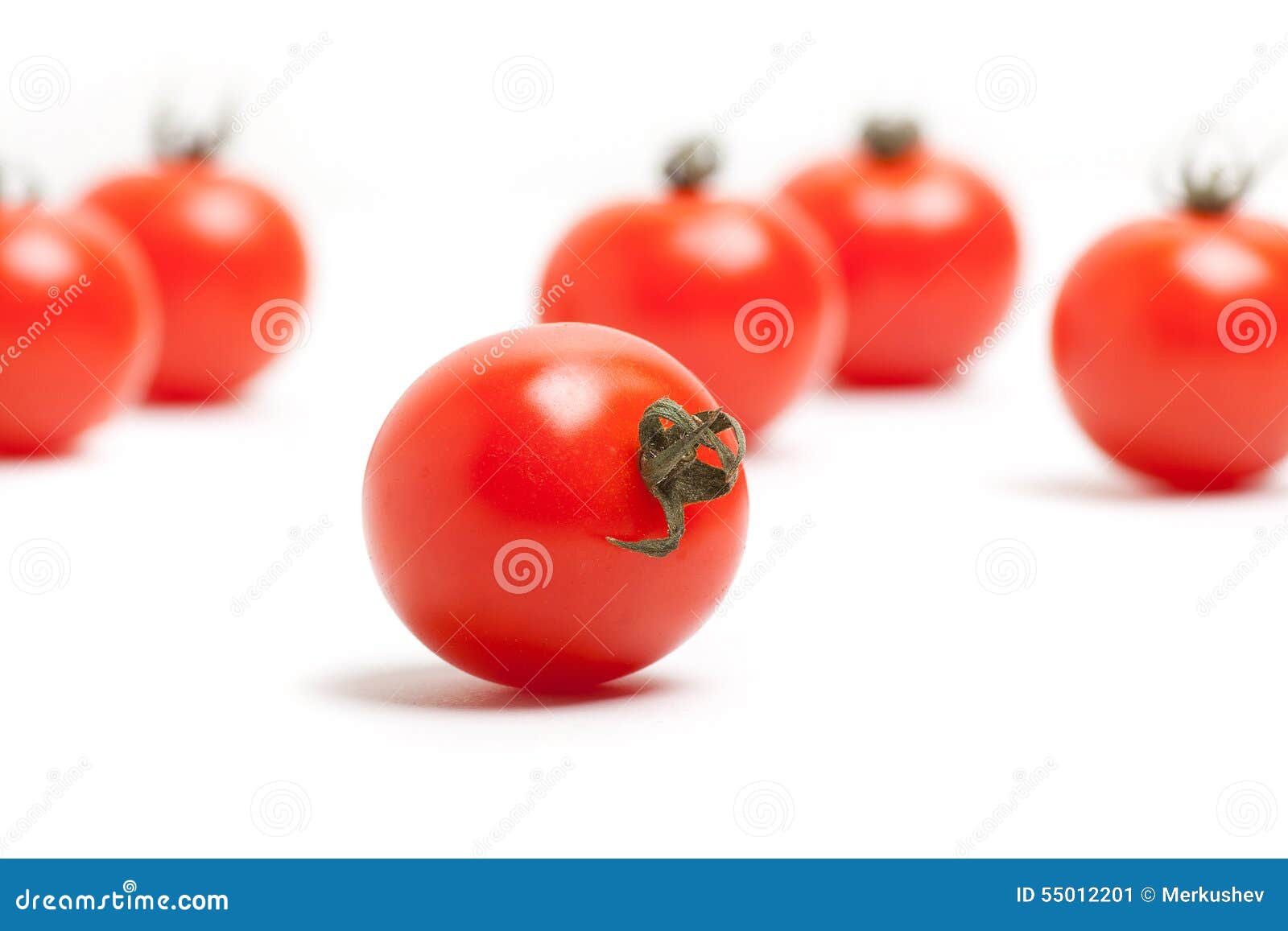 Red Cherry Tomatoes on White Background Stock Image Image of tomatoes