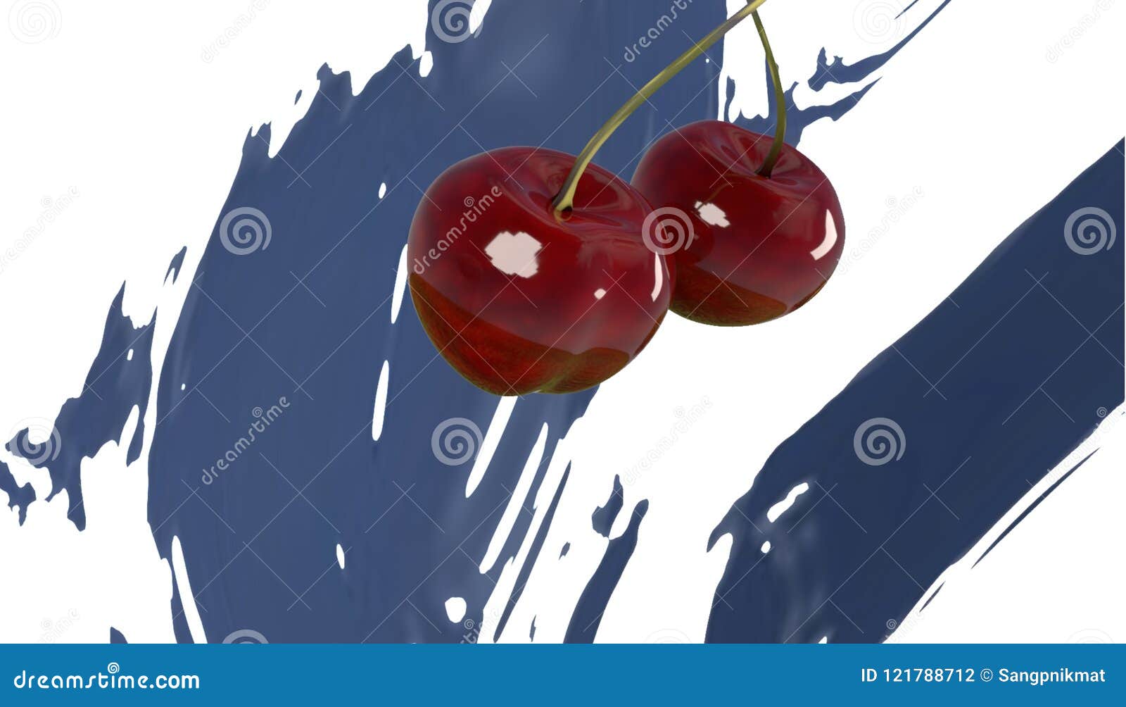 Red Chery zz stock illustration. Illustration of nature 121788712