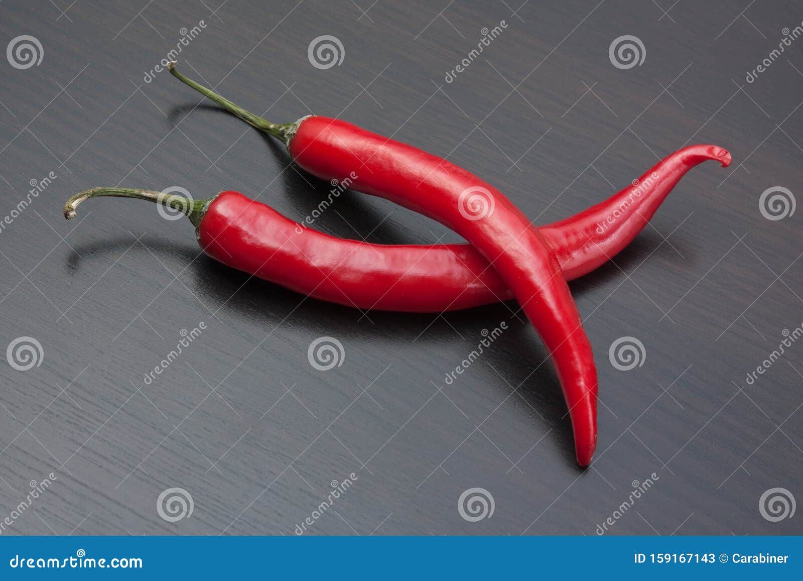 Red Chili Pepper on the Kitchen Table Stock Image Image of chili