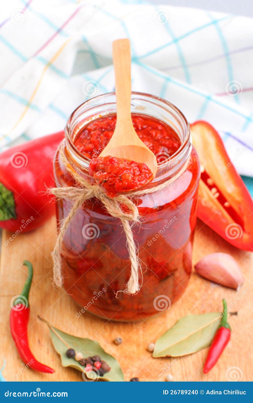 Red chili pepper sauce stock photo. Image of colorful 26789240