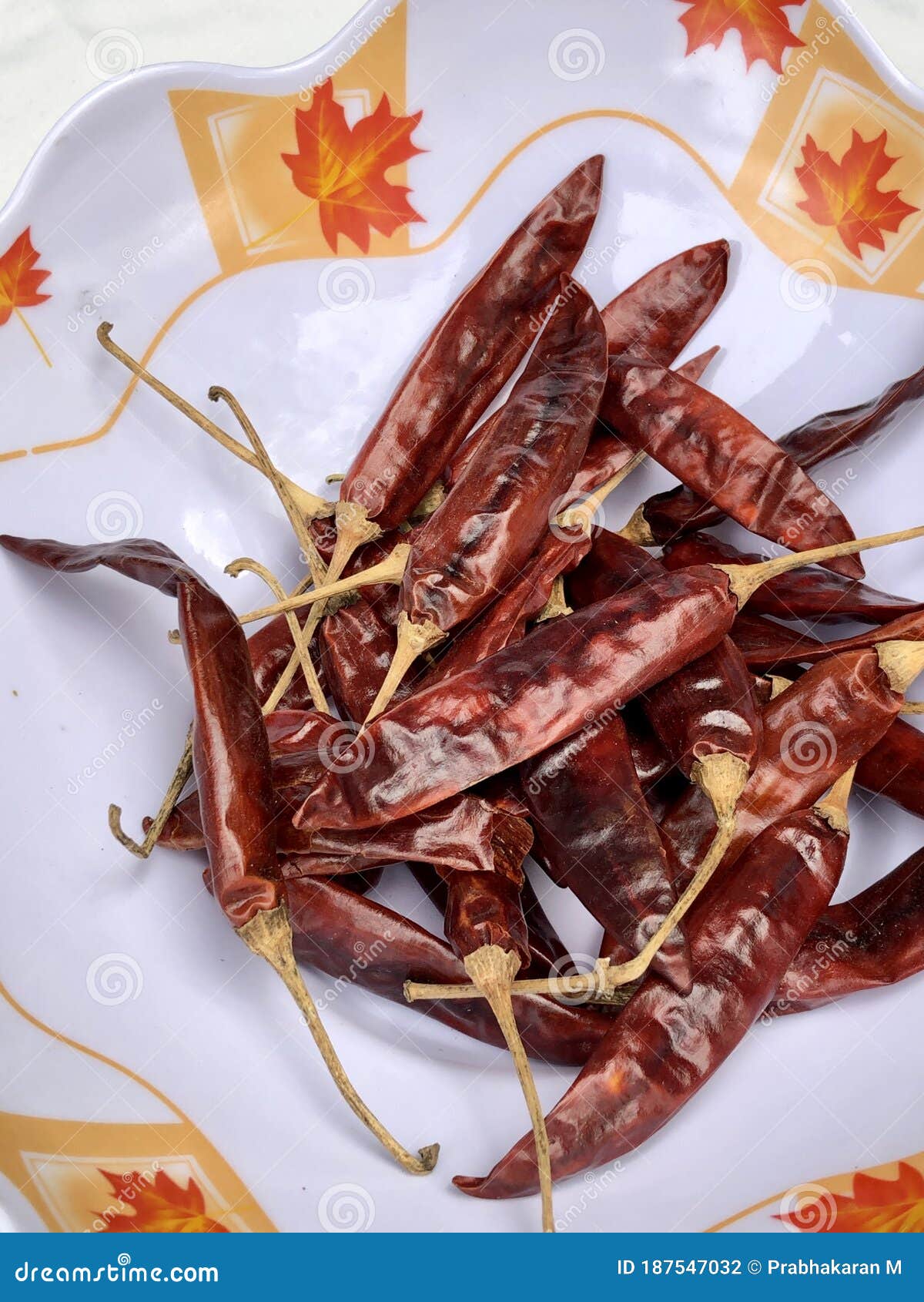 Red Chili Peppers in the Plastic Bowl Stock Photo Image of spicy