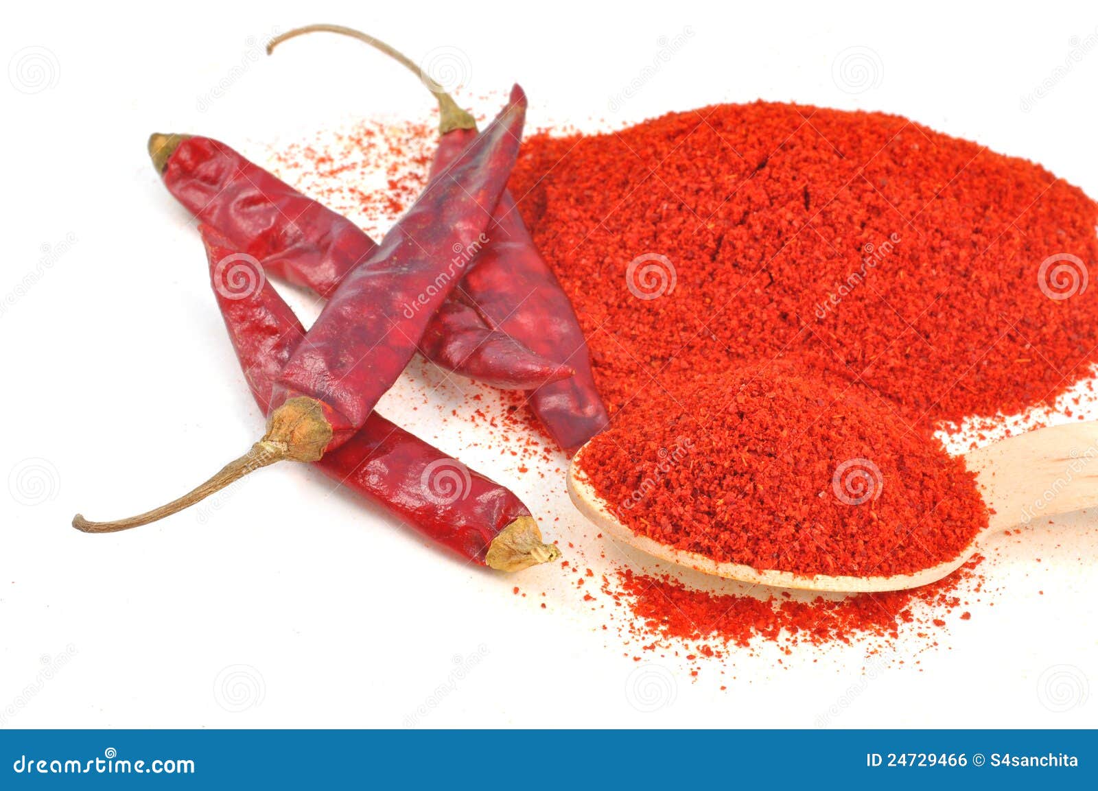 Red chili and powder stock photo. Image of nutrition 24729466