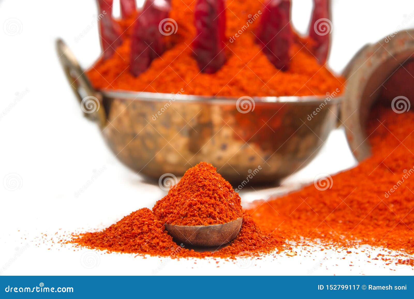 Red chili powder stock image. Image of dish, cuisine 152799117