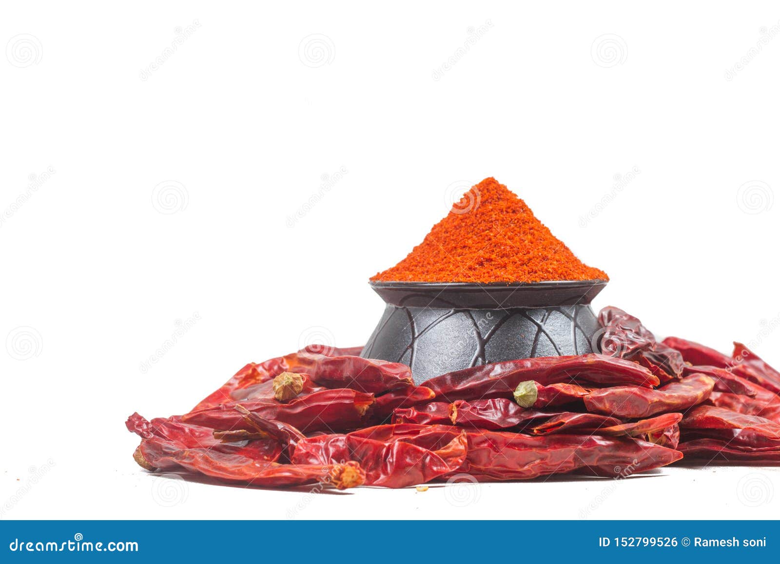 Red chili powder stock photo. Image of flavouring, india 152799526