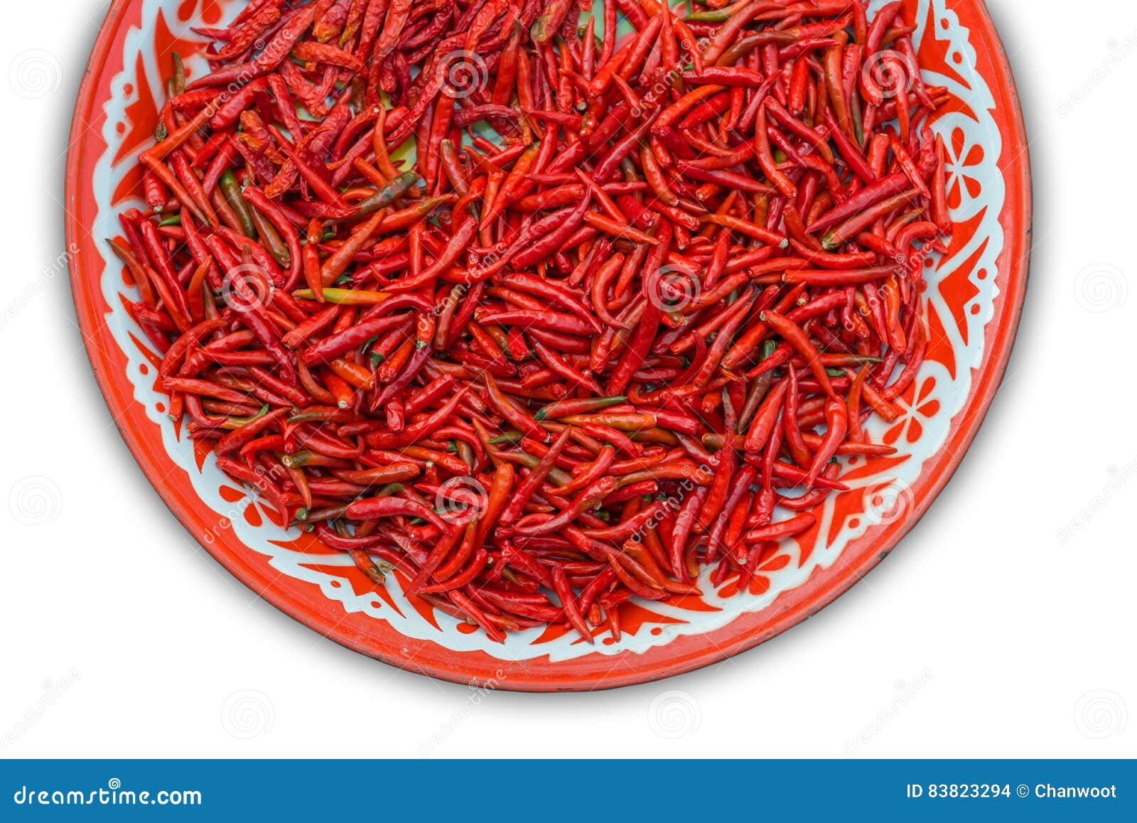 Red Chili in a Tray stock photo. Image of nature, chili 83823294