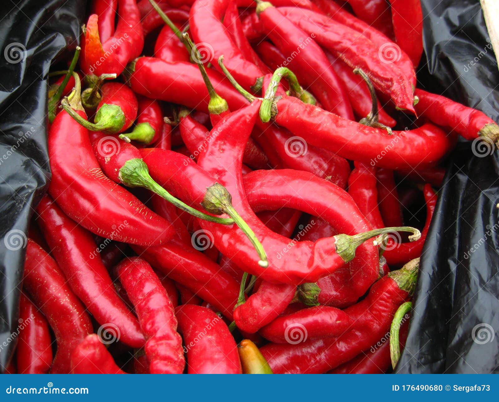 red chilli background, in the market