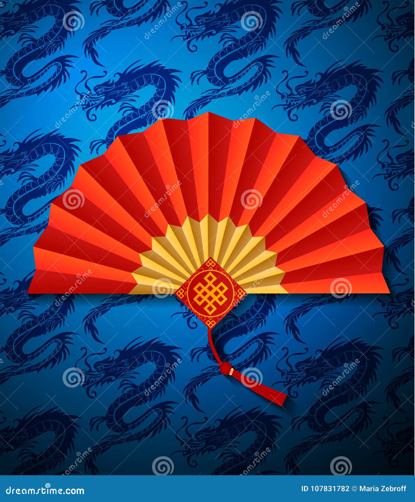 Red Chinese Folding Fan on White Background.Vector Illustration Stock Vector  - Illustration of cutout, east: 107831782, image size:1398x1690