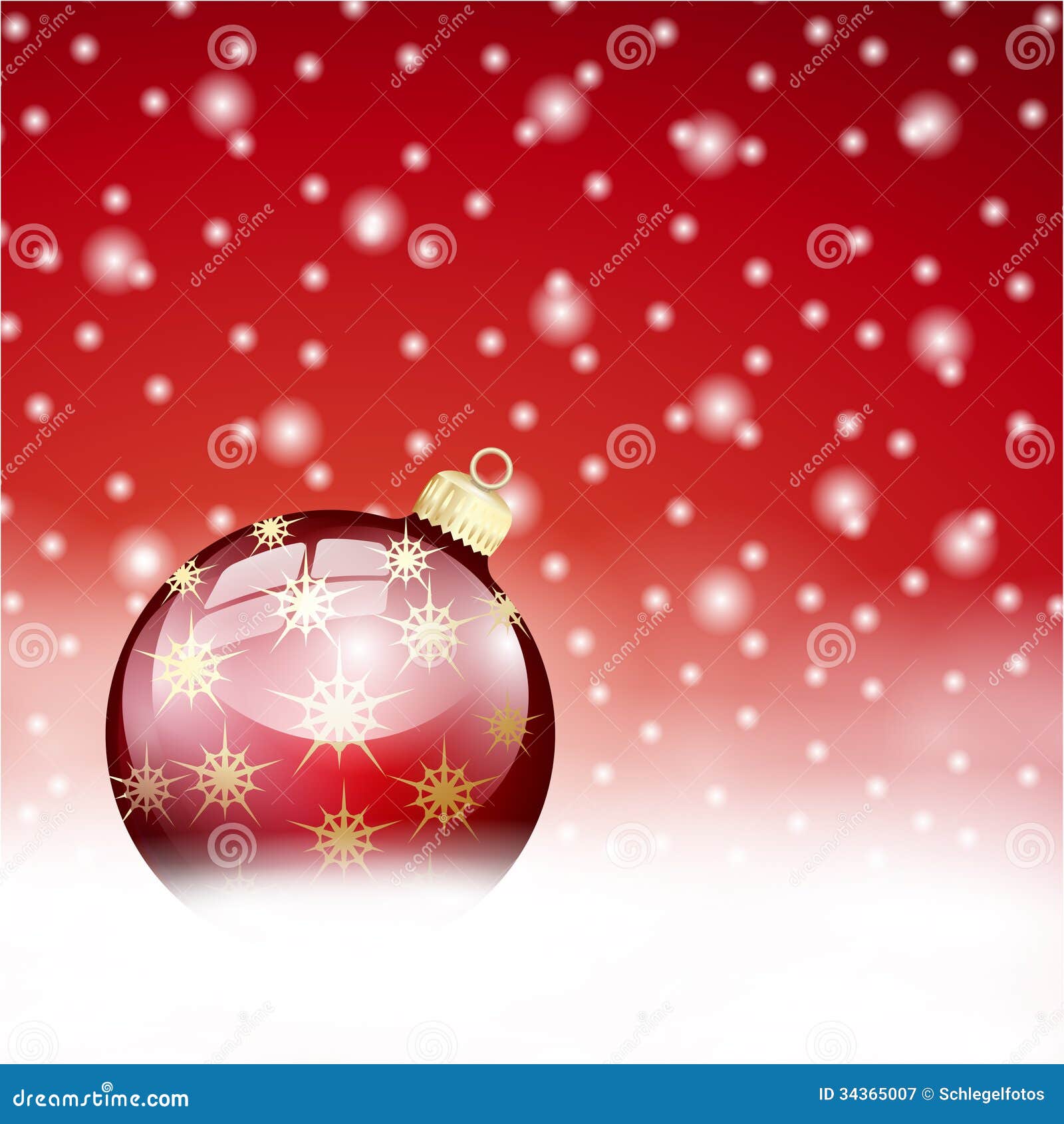 Red Christmas Ball Background Stock Illustration Illustration of