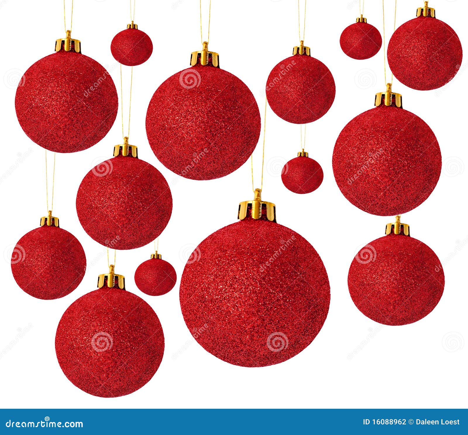 Red christmas balls stock photo. Image of object, holiday 16088962