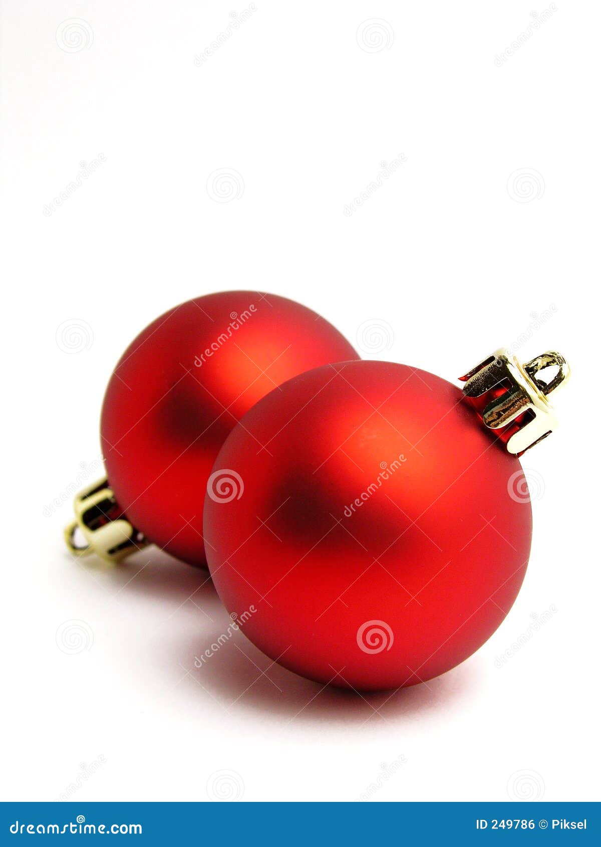 Red christmas balls stock photo. Image of balls, winter - 249786