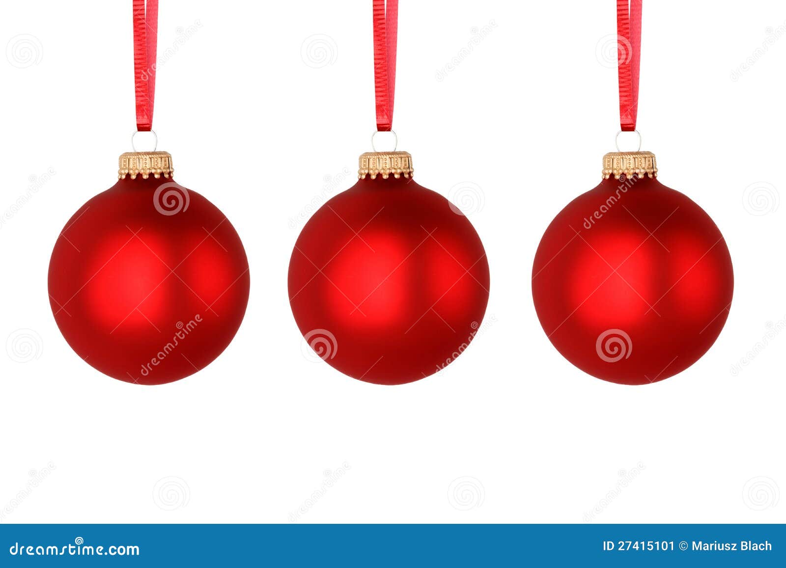 Red Christmas balls stock image. Image of ornament, ornaments 27415101
