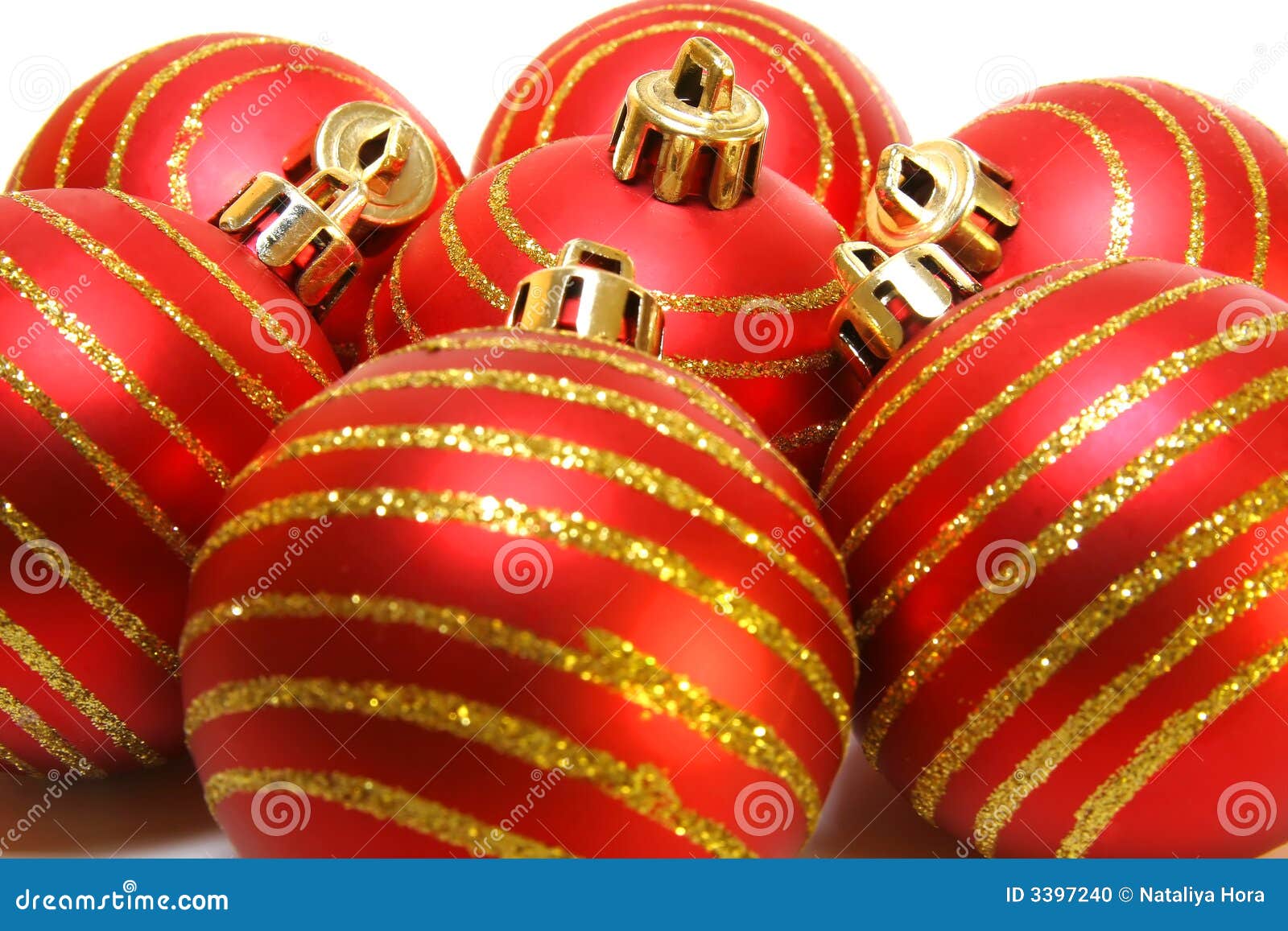 Red Christmas Balls Background Stock Photo Image of colored, ornate