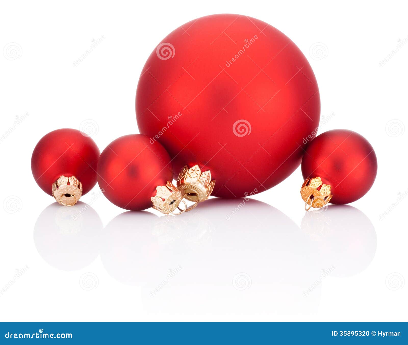 Red Christmas Balls Isolated on White Background Stock Photo Image of beautiful, group 35895320
