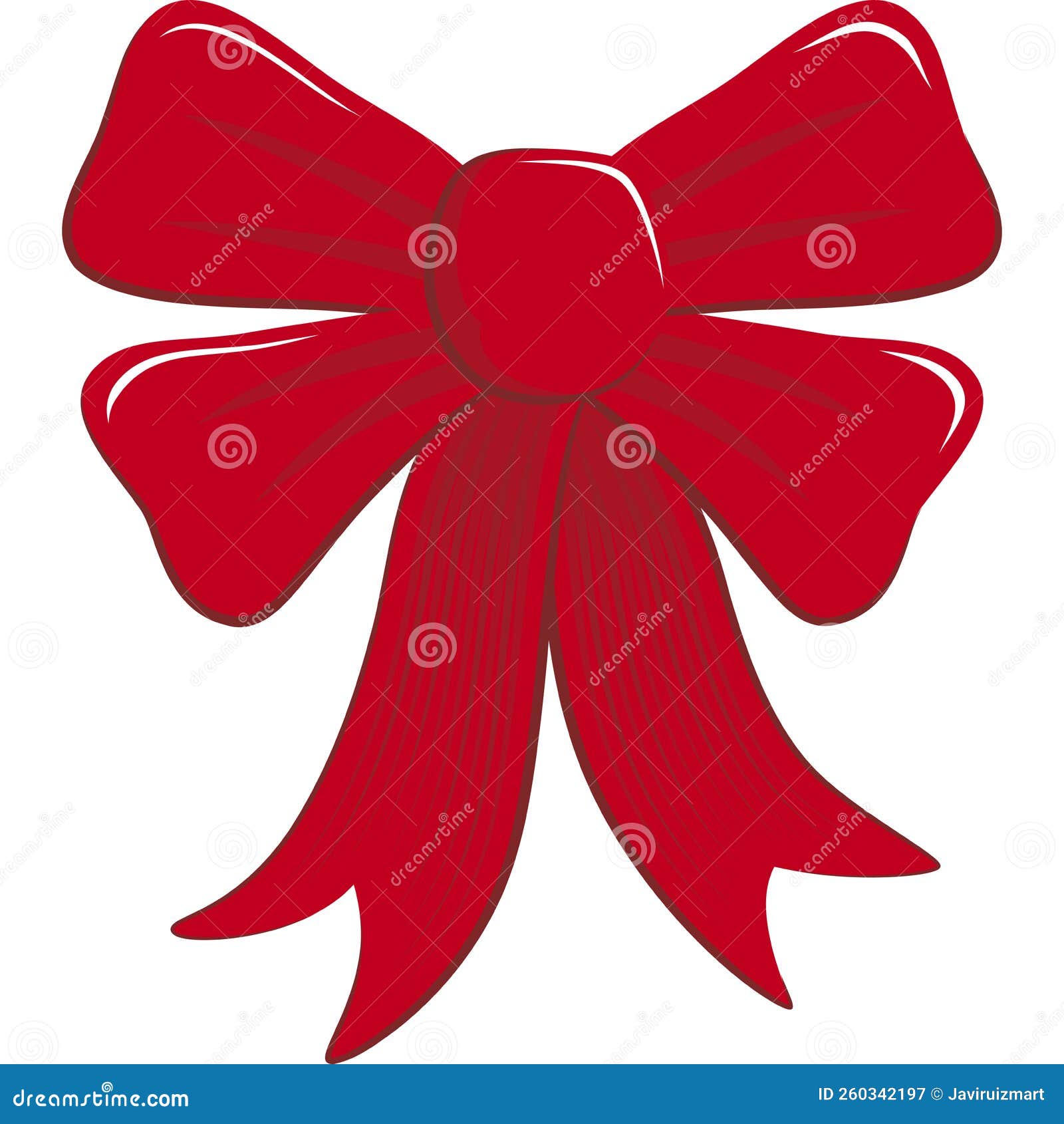 Red christmas bow stock image. Illustration of glossy 260342197